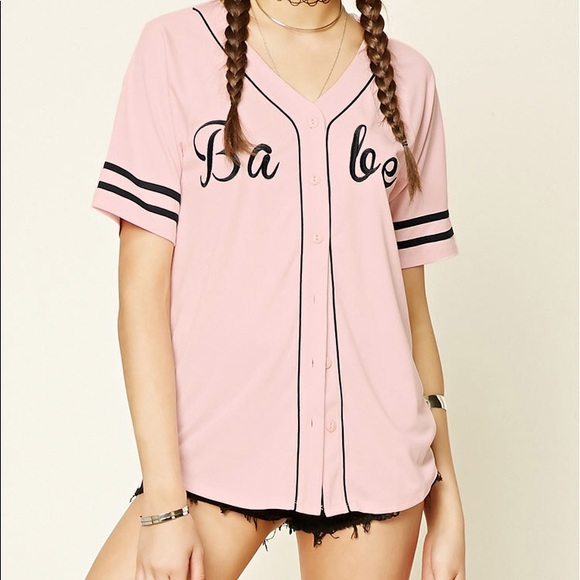 womens baseball jerseys forever 21